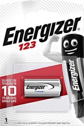 Speciális elem, CR123 fotóelem, 1 db, lítium, ENERGIZER